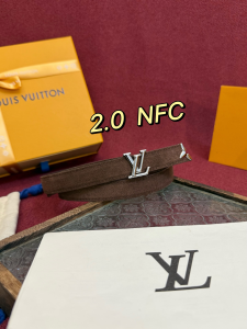 Louis Vuitton LV Pretty Dark Brown Suede Leather Belt 20MM Louis Vuitton LV Pretty Dark Brown Suede Leather Belt 20MM