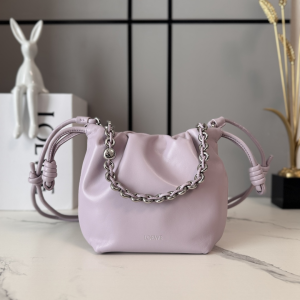 Loewe Mini Flamenco Purse Bag Pink Mellow Nappa Lambskin Leather Loewe Mini Flamenco Purse Bag Pink Mellow Nappa Lambskin Leather