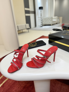 Christian Louboutin Meryl Zip Strass Satin Sandals Red 100MM Christian Louboutin Meryl Zip Strass Satin Sandals Red 100MM