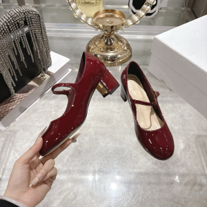 Dior D Art Low Heel Pumps Red Patent Calfskin 40MM Dior D Art Low Heel Pumps Red Patent Calfskin 40MM
