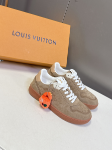 Louis Vuitton LV Stadium Sneaker Light Gray Monogram Suede Leather Louis Vuitton LV Stadium Sneaker Light Gray Monogram Suede Leather