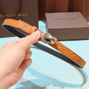 Bottega Veneta Knot Bucket Beige Woven Leather Belt 20MM Bottega Veneta Knot Bucket Beige Woven Leather Belt 20MM