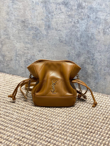 Saint Laurent Jamie Mini Shoulder Pouch Crossbody Bag Brown Quilted Leather Saint Laurent Jamie Mini Shoulder Pouch Crossbody Bag Brown Quilted Leather