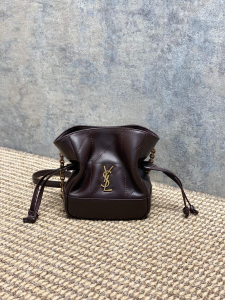 Saint Laurent Jamie Mini Shoulder Pouch Crossbody Bag Burgundy Quilted Leather Saint Laurent Jamie Mini Shoulder Pouch Crossbody Bag Burgundy Quilted Leather