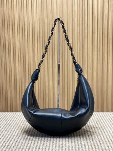 Saint Laurent Large Amalia Black Lambskin Hobo Shoulder Bag Saint Laurent Large Amalia Black Lambskin Hobo Shoulder Bag
