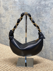 Saint Laurent Small Amalia Black Lambskin Hobo Shoulder Bag Saint Laurent Small Amalia Black Lambskin Hobo Shoulder Bag