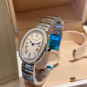 Cartier Baignoire Quartz Movement Watch White Gold Cartier Baignoire Quartz Movement Watch White Gold