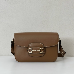 Gucci Horsebit 1955 Small Leather Shoulder Bag Dark Beige Gucci Horsebit 1955 Small Leather Shoulder Bag Dark Beige