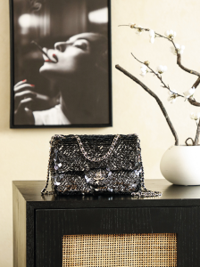 Chanel Black Sequins Mini Flap Bag Chanel Black Sequins Mini Flap Bag