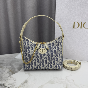 Dior Miss Dior Diorling Mini Hobo Shoulder Bag with Chain Blue Dior Oblique Jacquard Dior Miss Dior Diorling Mini Hobo Shoulder Bag with Chain Blue Dior Oblique Jacquard