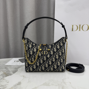 Dior Miss Dior Diorling Mini Hobo Shoulder Bag with Chain Deep Blue Dior Oblique Jacquard Dior Miss Dior Diorling Mini Hobo Shoulder Bag with Chain Deep Blue Dior Oblique Jacquard