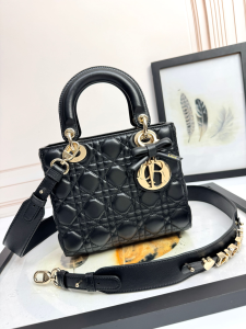Dior Small Lady Dior My ABCDior Tote Shoulder Crossbody Bag Black Cannage Leather Dior Small Lady Dior My ABCDior Tote Shoulder Crossbody Bag Black Cannage Leather