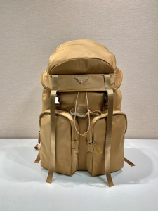 Prada Speedrock Re Nylon and Leather Backpack Bag Beige Prada Speedrock Re Nylon and Leather Backpack Bag Beige