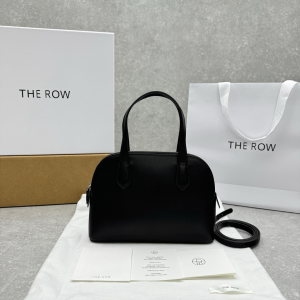 The Row Small Ingrid Top Handle Shoulder Bag Black Leather The Row Small Ingrid Top Handle Shoulder Bag Black Leather