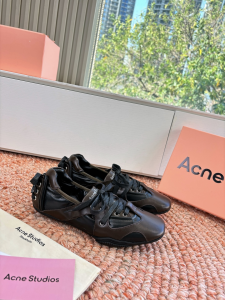 Acne Studios Lace up Leather Sneakers Brown Acne Studios Lace up Leather Sneakers Brown