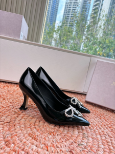 Jimmy Choo Auria Crystal Bow Black Leather Pumps Jimmy Choo Auria Crystal Bow Black Leather Pumps