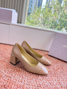Jimmy Choo Jenson Beige Nappa Leather Pumps Jimmy Choo Jenson Beige Nappa Leather Pumps