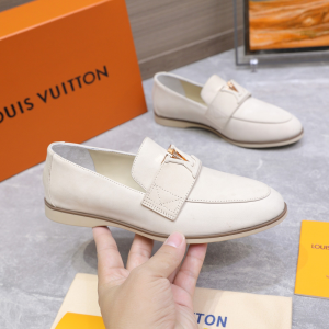 Louis Vuitton LV Mare Loafer White Calfskin Leather Louis Vuitton LV Mare Loafer White Calfskin Leather