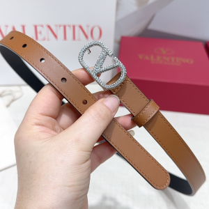 Chanel Crystal Vlogo Buckle Brown Leather Belt 20MM Chanel Crystal Vlogo Buckle Brown Leather Belt 20MM