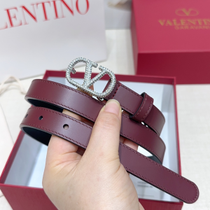 Chanel Crystal Vlogo Buckle Dark Red Leather Belt 20MM Chanel Crystal Vlogo Buckle Dark Red Leather Belt 20MM