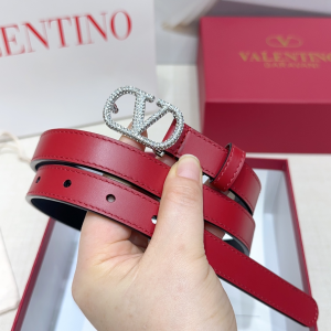 Chanel Crystal Vlogo Buckle Red Leather Belt 20MM Chanel Crystal Vlogo Buckle Red Leather Belt 20MM