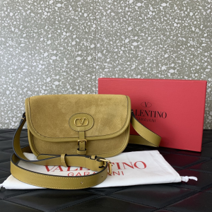 Valentino garavani Small antibes Yellow Suede calfskin shoulder bag Valentino garavani Small antibes Yellow Suede calfskin shoulder bag