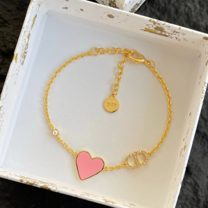Dior Dioramour Bracelet with Pink Heart Dior Dioramour Bracelet with Pink Heart