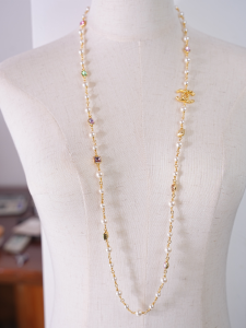 Chanel Coco CC Logo Pearls Necklaces