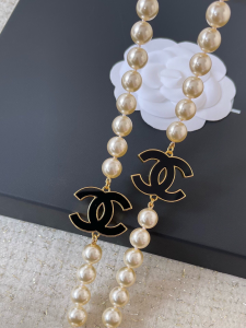 Chanel Pearls CC Logo Long Necklaces
