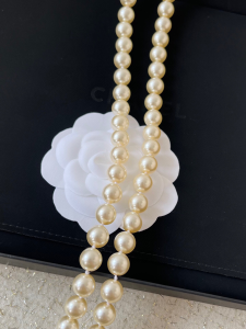 Chanel Pearls CC Logo Long Necklaces