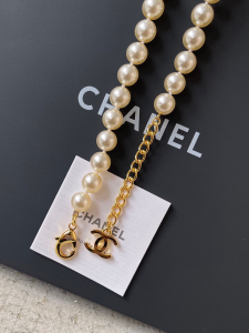 Chanel Pearls CC Logo Necklaces