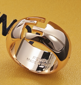 Fendi Sphera Gold Color Rings
