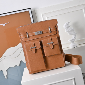 Hermes Hac A Dos Multipockets Shoulder Crossbody Backpack Bag Brown Hermes Hac A Dos Multipockets Shoulder Crossbody Backpack Bag Brown