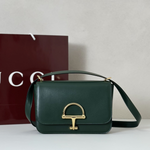 Gucci Siena Small Top Handle Shoulder Bag Green Smooth Leather Gucci Siena Small Top Handle Shoulder Bag Green Smooth Leather