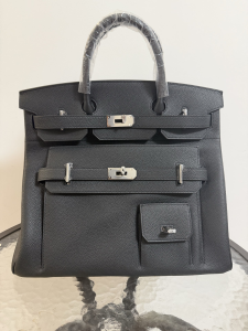Hermes Caban Togo Leather Multi Pockets Birkin 40 HAC Tote Bag Black Hermes Caban Togo Leather Multi Pockets Birkin 40 HAC Tote Bag Black