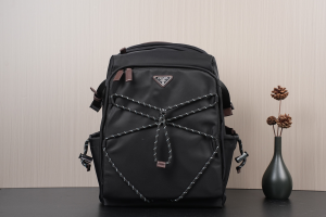 Prada Speedrock Re Nylon and Leather Backpack Bag Black Prada Speedrock Re Nylon and Leather Backpack Bag Black