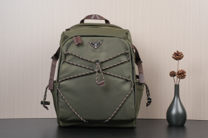 Prada Speedrock Re Nylon and Leather Backpack Bag Camouflage Green Prada Speedrock Re Nylon and Leather Backpack Bag Camouflage Green