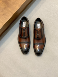 Ferragamo Mens Lace Up Leather Oxford Wingtip Dress Shoes Brown Ferragamo Mens Lace Up Leather Oxford Wingtip Dress Shoes Brown