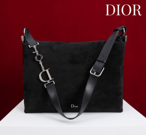 Dior Large Black Suede Leather Hobo Shoulder Crossbody Bag Dior Large Black Suede Leather Hobo Shoulder Crossbody Bag