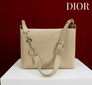 Dior Medium Beige Suede Leather Hobo Shoulder Crossbody Bag Dior Medium Beige Suede Leather Hobo Shoulder Crossbody Bag