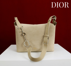 Dior Small Beige Suede Leather Hobo Shoulder Crossbody Bag Dior Small Beige Suede Leather Hobo Shoulder Crossbody Bag