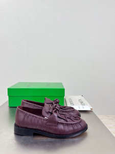 Bottega Veneta Astaire Burgundy Supple Crinkled Calfskin leather Loafers Bottega Veneta Astaire Burgundy Supple Crinkled Calfskin leather Loafers