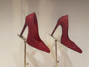 Cesare Paciotti Vintage Stiletto Dagger Heels Allover Crystals Pumps Red 120MM Cesare Paciotti Vintage Stiletto Dagger Heels Allover Crystals Pumps Red 120MM