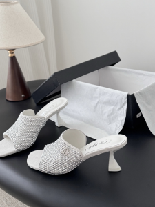 Chanel Allover Studs White Suede Leather Heeled Sandals 70MM Chanel Allover Studs White Suede Leather Heeled Sandals 70MM