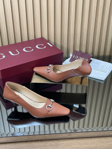 Gucci Horsebit Brown Leather Pumps 60MM Gucci Horsebit Brown Leather Pumps 60MM