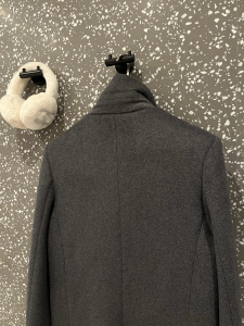 Chanel Dark Gray Wool Coat