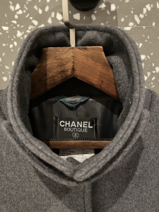 Chanel Dark Gray Wool Coat