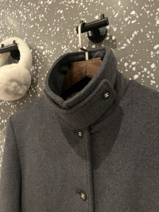 Chanel Dark Gray Wool Coat