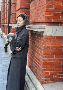 Chanel Dark Gray Wool Coat