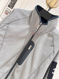 Chanel Gray Zipper Jacket